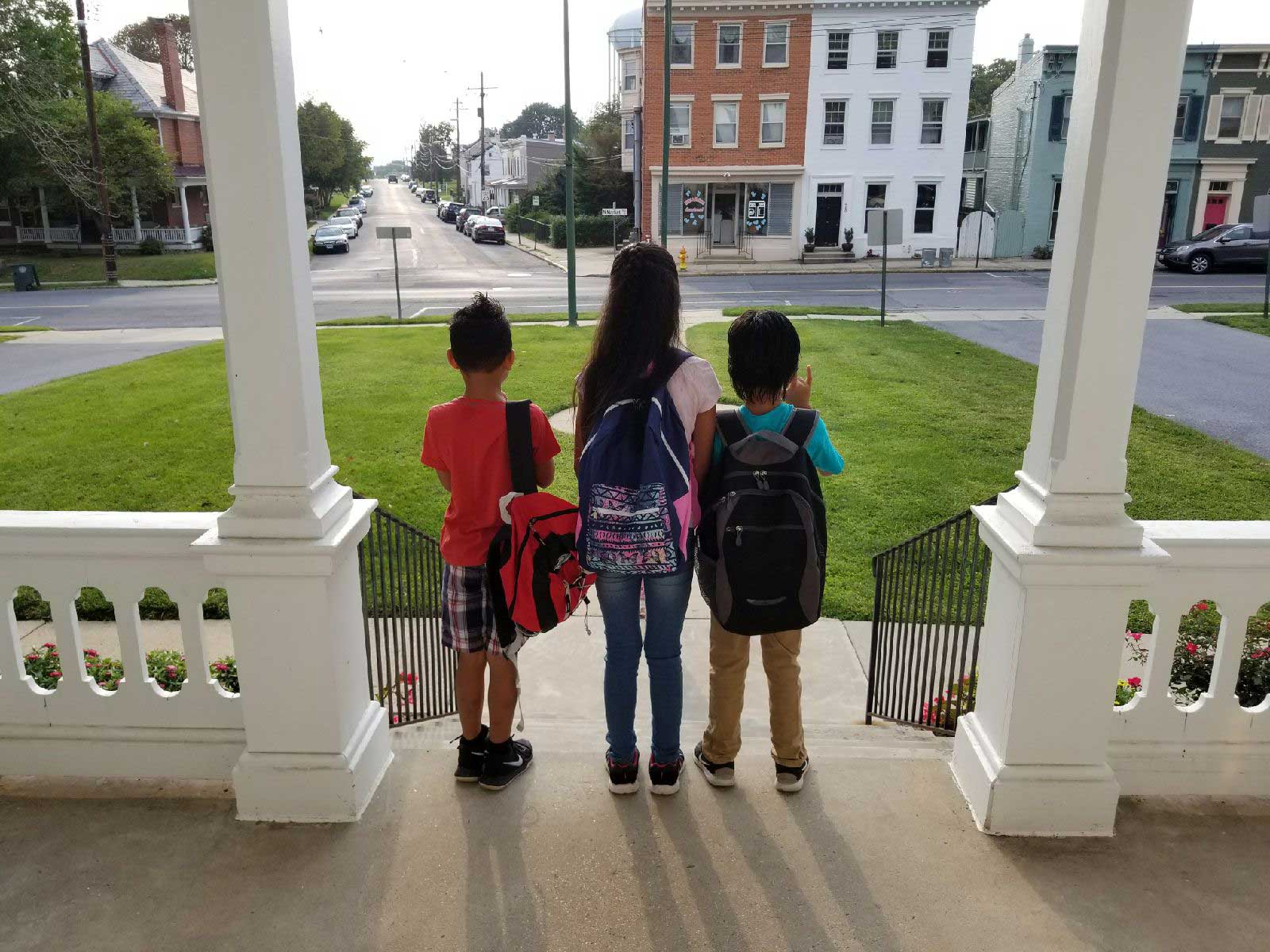 Children of Faith House before school
