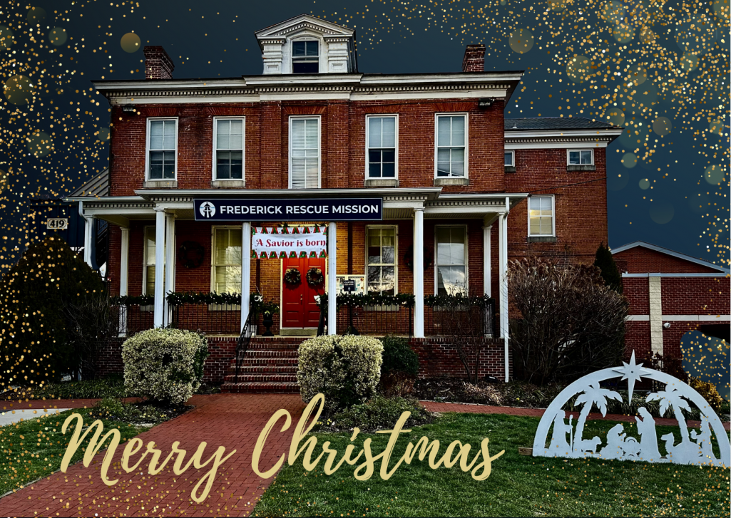 Blue Gold Elegant Holiday Christmas Card